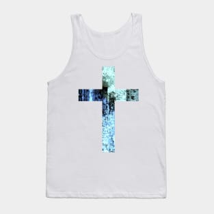 City Easter Cross Design Tank Top